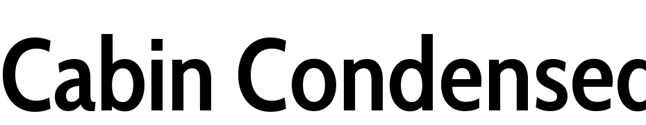 Cabin Condensed Semi Bold Yazı tipi ücretsiz indir